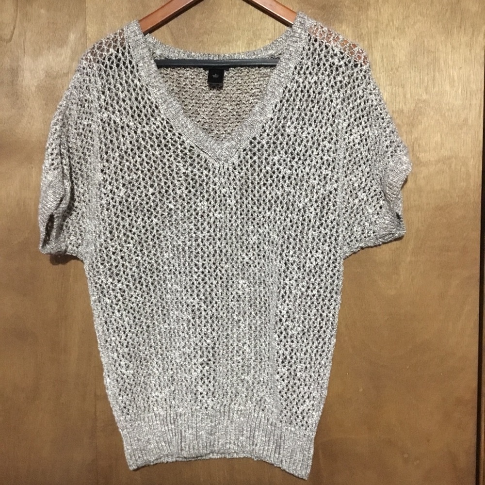 Open work Short-Sleeve V-Neck - Picture 2 of 4